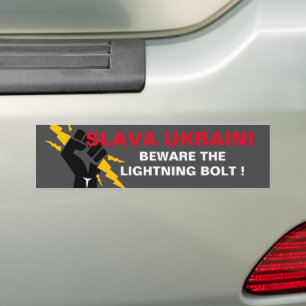 SLAVA UKRAINI   BUMPER STICKER