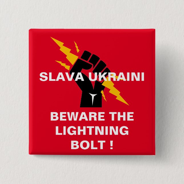 SLAVA UKRAINI    BUTTON (Front)