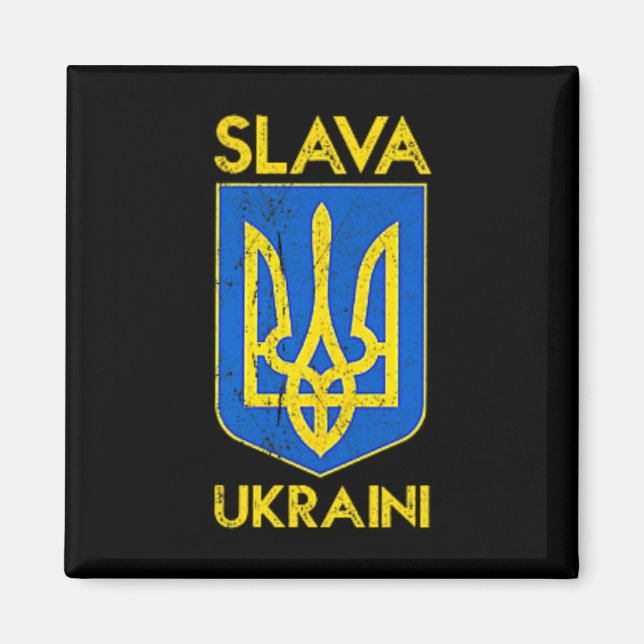 Slava Ukraini Glory To Ukraine2  Magnet (Front)