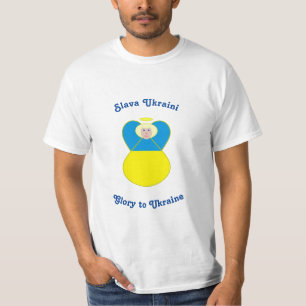 Slava Ukraini Glory to Ukraine Angel T-Shirt