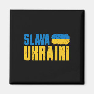 Slava Ukraini Glory To Ukraine Flag Ukrainian Wome Magnet