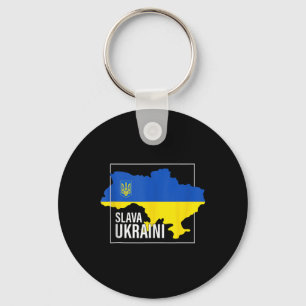 Slava Ukraini Glory To Ukraine Shirt I Stand With  Key Ring