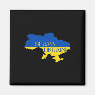 Slava Ukraini Glory To Ukraine Support Ukraine Magnet