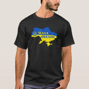Slava Ukraini Glory To Ukraine Support Ukrainian F T-Shirt