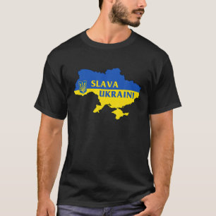 Slava Ukraini Glory To Ukraine Support Ukrainian F T-Shirt