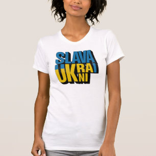 Slava Ukraini Graphic, Ukrainian Pride Design T-Shirt