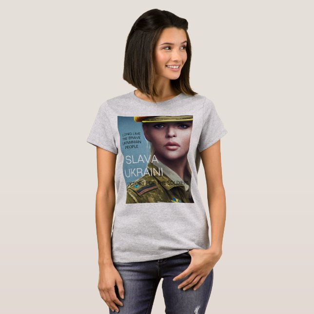 SLAVA UKRAINI   T-Shirt (Front Full)