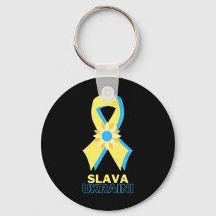 Slava Ukraini Ukraine Support I Stand With Ukraine Key Ring