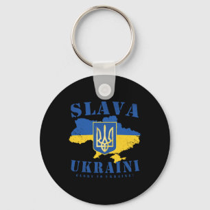 Slava Ukraini Ukrainian Tryzub Flag Glory To Ukrai Key Ring