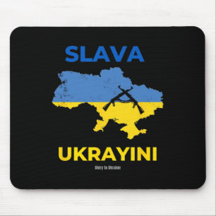 Slava Ukrayini Glory To Ukraine Mouse Mat