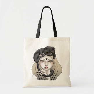 Slave cat tote bag