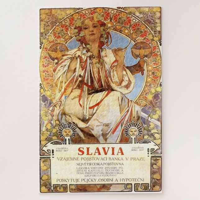 Slavia by Alphonse Mucha Jigsaw Puzzle (Vertical)