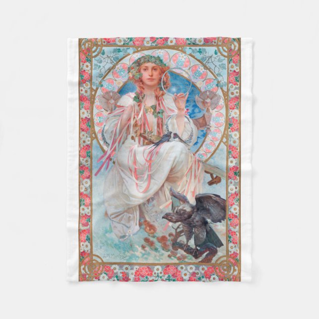 Slavia, Mucha Fleece Blanket (Front)