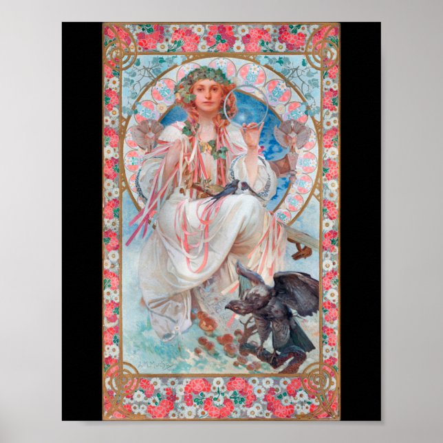 Slavia, Mucha Poster (Front)