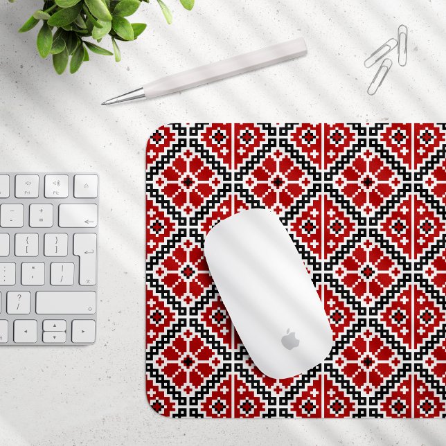 Slavic Ethnic Embroidery, Balkan Traditional Mouse Mat (Creator Uploaded)