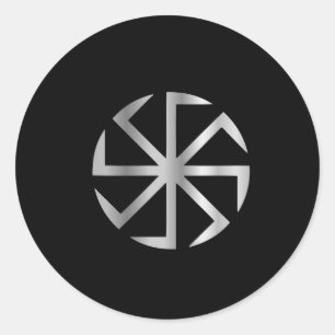 Slavik religion- The Kolovrat symbol Classic Round Sticker