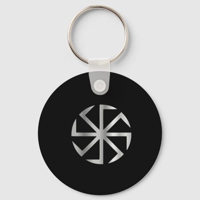 Slavik religion- The Kolovrat symbol Key Ring (Front)