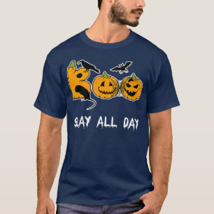 Slay all day Funny Halloween Tee Scary Witch Part