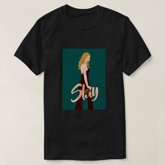 Slay Buffy Poster T-Shirt (Design Front)