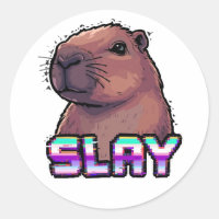 Slay Capybara Funny Animal Meme