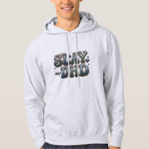 Slay-DHD ADHD Neurodivergent Graphic   Tech Gamer  Hoodie