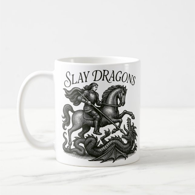 Slay Dragons Coffee Mug (Left)