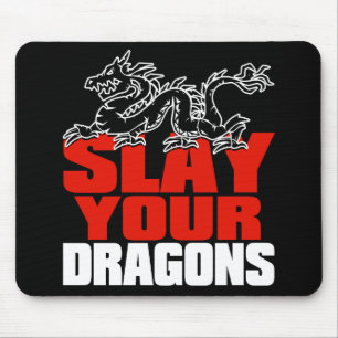 SLAY DRAGONS, for Jordan Peterson fans Mouse Mat