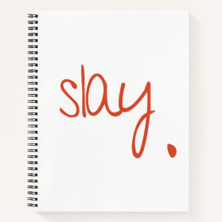 Slay - Fierce and Fabulous Typography Design Notebook