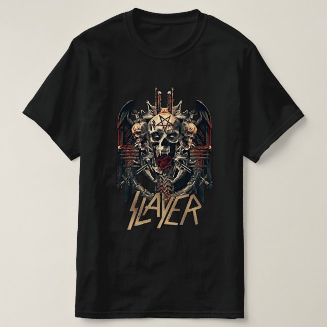 Slayer band skull t-shirt (Design Front)