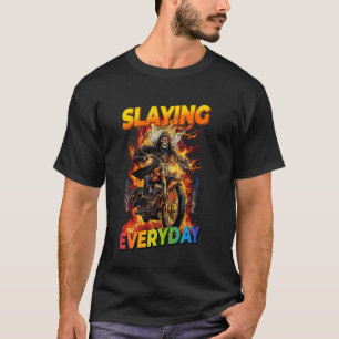 Slaying Everday Cringe Skeleton T-Shirt