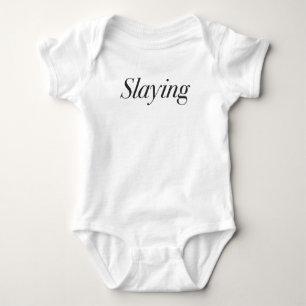Slaying Printed Baby Bodysuit