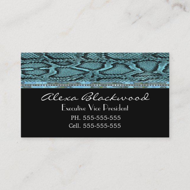 Slayter Classic Unique Professional Business Card (Front)