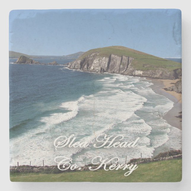 Slea Head, Dingle, Ireland Marble Coasters. Stone Coaster (Front)
