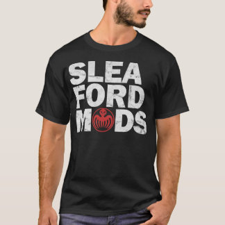 Sleaford Mods WhiteRed [Worn Look] Essential T Shi T-Shirt