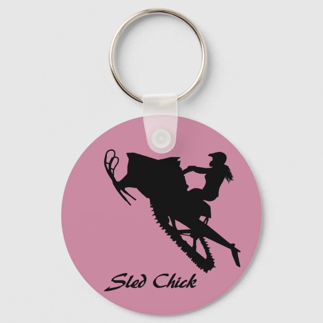 Sled Chick Key Ring (Front)