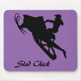 Sled Chick Mouse Mat