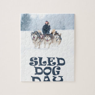 Sled Dog Day - Appreciation Day Jigsaw Puzzle
