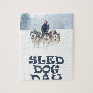 Sled Dog Day - Appreciation Day Jigsaw Puzzle