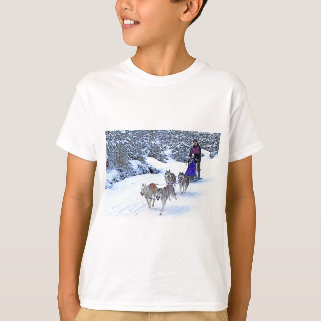 Sled Dog Racing T-Shirt (Front)