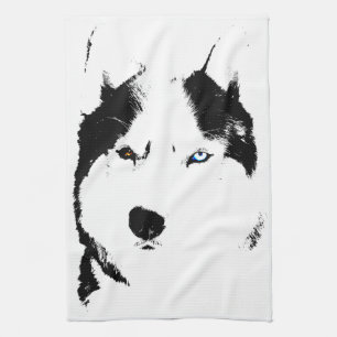 Sled Dog Towel Husky Malamute Tea Towel