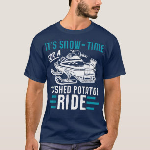 Sled Motor Winter Sports Snowmobile Riding  T-Shirt