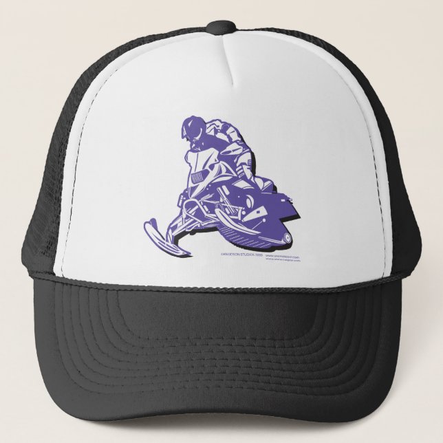 SLEDDER-Purp Trucker Hat (Front)