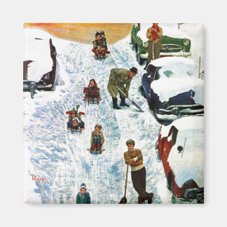 Sledding and Digging Out Magnet