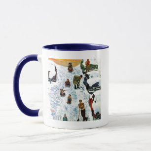 Sledding and Digging Out Mug