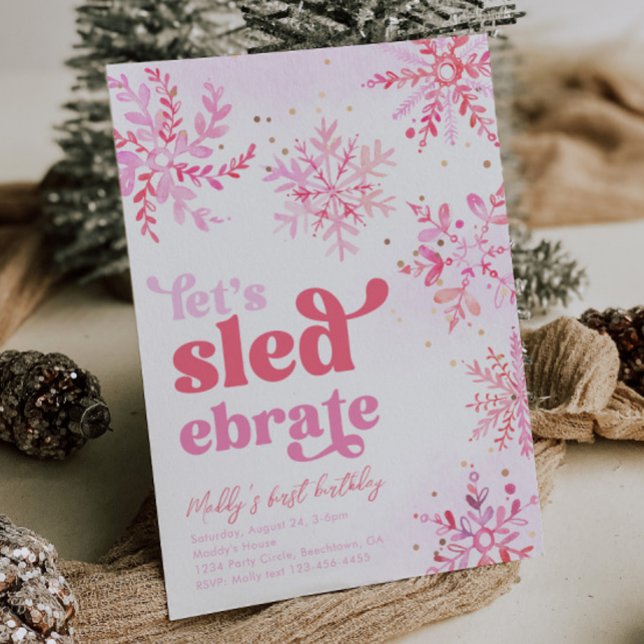 Sledding Birthday Party Invitation (Creator Uploaded)