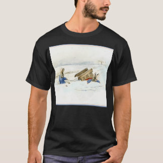 Sledding Bunnies Take A Tumble - Beatrix Potter T-Shirt