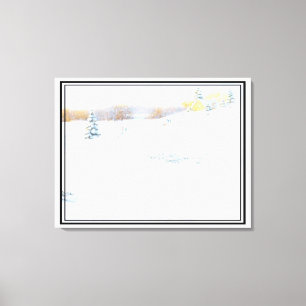 Sledding - canvas print