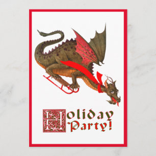 Sledding Dragon Invitation