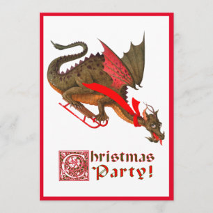 Sledding Dragon Invitation