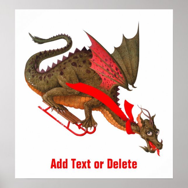 Sledding Dragon Poster (Front)